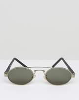 Thumbnail for your product : Reclaimed Vintage Inspired Round Sunglasses In Gold
