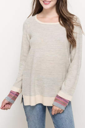 Hem & Thread color cuff sweater
