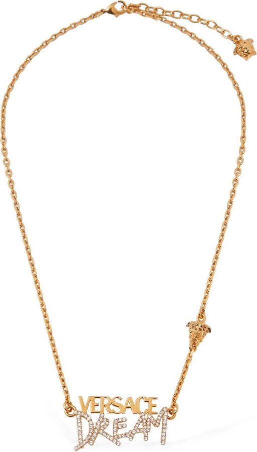 Versace dream logo necklace - ShopStyle