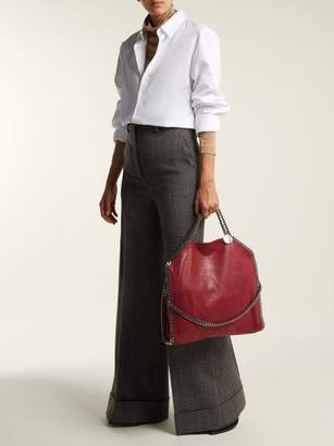 Stella McCartney Falabella Faux Leather Tote Bag - Womens - Burgundy