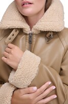 Thumbnail for your product : Levi's Relaxed Faux Shearling & Faux Leather Aviator Jacket