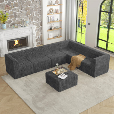 Mercer41 Convertible Sofa with Soft Upholstery and Foam-Filled Cushions for Comfortable Seating and Sleeping