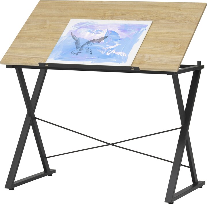 Studio Designs HOME Studio Designs AXIOM II DRAWING TABLE GRAPHITE/ ASHWOOD