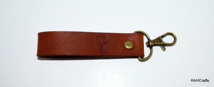 Wine, Beer, Margarita, Martini Glass Genuine Leather 4" Or 6" Key Fob You Choose