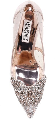 Badgley Mischka Quintana Crystal Embellished Pointed Toe Pump