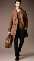 Thumbnail for your product : Burberry Long Cotton-Bonded Wool Mohair Trench Coat