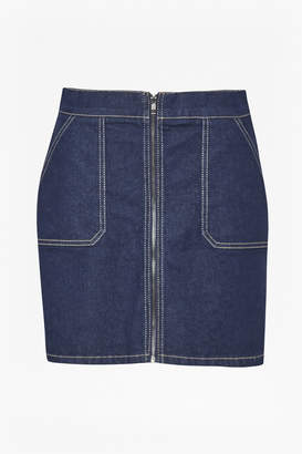 French Connection Cargo Twill A Line Mini Skirt