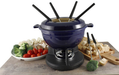 Swissmar Lucerne 10 Piece Cast Iron Fondue Set