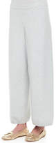 Thumbnail for your product : Joan Vass Plus Size Wide-Leg Knit Pants