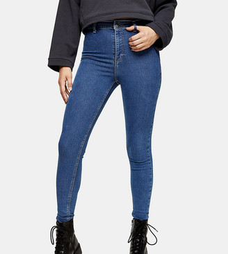 Topshop Tall Joni jeans in mid wash - ShopStyle