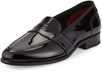 Tom Ford Taylor Patent Leather Penny Loafer, Black