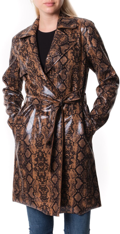 snakeskin trench