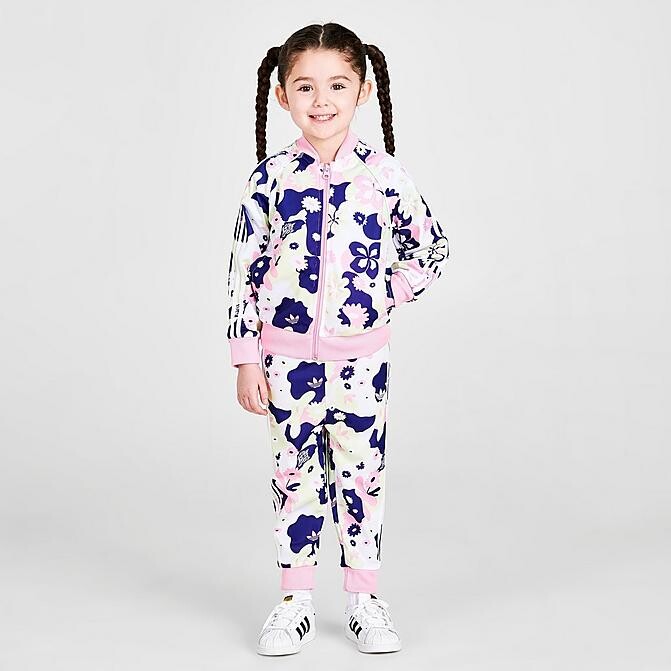 adidas Girls' Allover Floral Print SST Track Jacket - ShopStyle