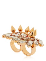 Thumbnail for your product : Mawi Crystal Cluster Double Finger Ring