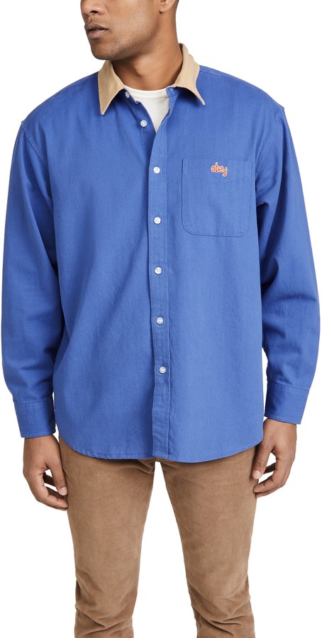 obey denim shirt