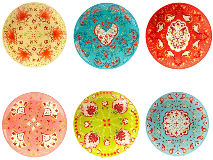 Certified International Francesca Salad Plate Set of 6