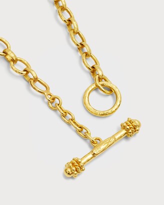 Elizabeth Locke Cortina 19k Gold Link Necklace, 31"L