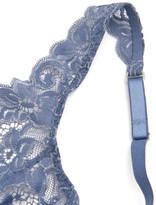 Thumbnail for your product : Hanro Moments Floral-lace Soft-cup Bra - Blue