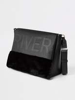 black fur bag river island