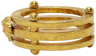 Versace SSENSE Exclusive Gold Medusa Greek Ring