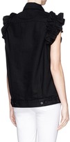 Thumbnail for your product : J Brand X SIMONE ROCHA Ruffle oversize denim vest