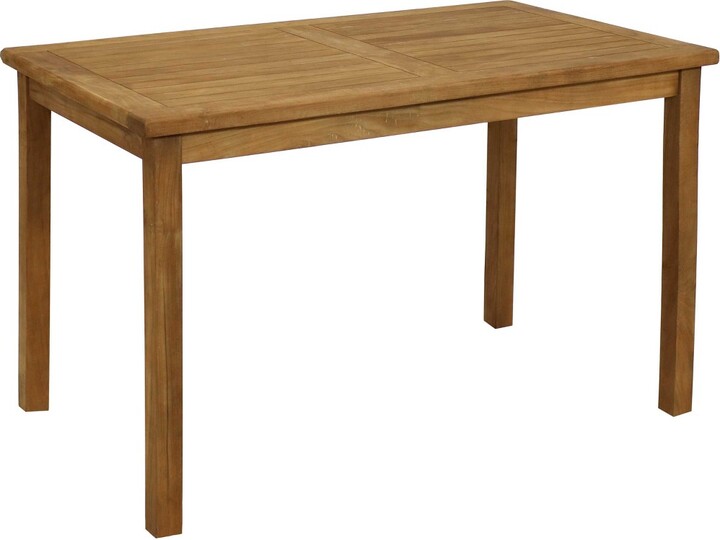 Sunnydaze Decor Sunnydaze Outdoor Solid Teak Wood with Stained Finish Rectangular Patio Dining