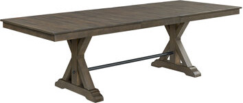 Rosalind Wheeler Cubillos Extendable Acacia Solid Wood Dining Table
