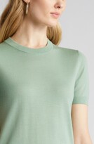 Thumbnail for your product : HUGO BOSS Falyssiasi Short Sleeve Virgin Wool Sweater