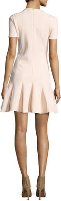Carven Short Sleeve Mini Dress, Beige