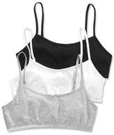 Thumbnail for your product : Maidenform 3-Pack Basic Crop Bras, Little Girls & Big Girls