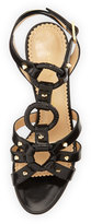 Thumbnail for your product : Charlotte Olympia Allure Studded Harness Sandal, Black