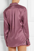 Thumbnail for your product : Olivia von Halle Alba Natalia printed silk-satin pajama set
