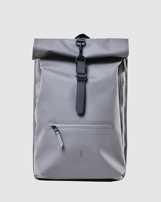 Rains Grey Backpacks - Rolltop Rucksack - Size One Size at The Iconic