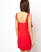 Thumbnail for your product : Paisie Shift Dress With Ruffle Panel