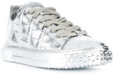 Thumbnail for your product : Giuseppe Zanotti Blabber metallic low-top sneakers