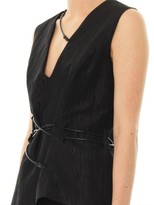 Thumbnail for your product : Christopher Kane Crocodile-clip techno-crepe top