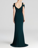 Thumbnail for your product : ABS by Allen Schwartz Gown - V-Neck Cutout Shoulder Jersey