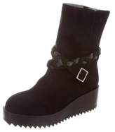 Thumbnail for your product : Ritch Erani NYFC Suede Wedge Ankle Boots w/ Tags Black Suede Wedge Ankle Boots w/ Tags