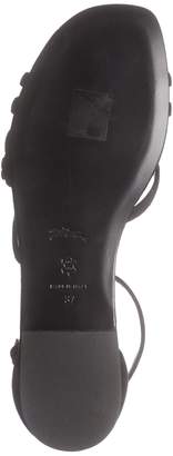 Longchamp Le Pliage Heritage Luxe Suede Flower Sandal