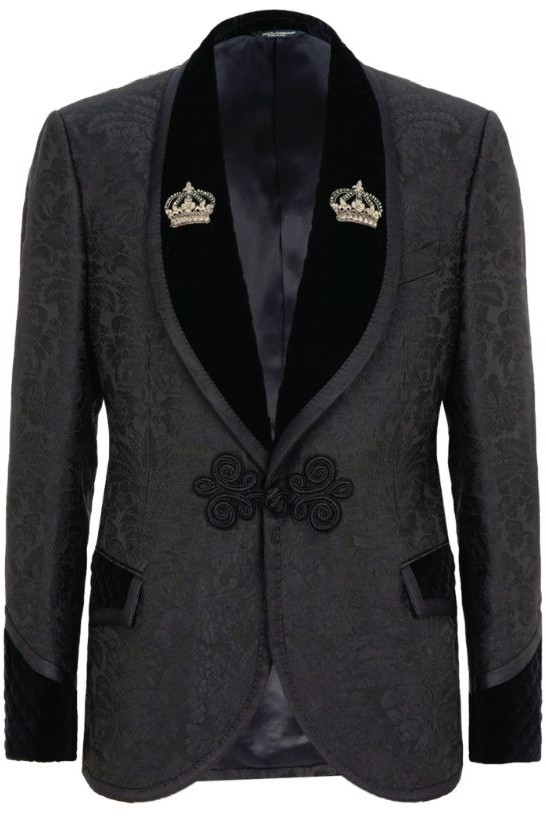 Dolce & Gabbana Embellished Brocade Tuxedo Jacket - ShopStyle Women's ...