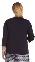 Thumbnail for your product : Karen Kane Plus Three-Quarter Sleeve Draped Jacket