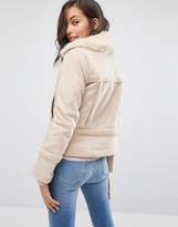 Thumbnail for your product : Miss Selfridge Faux Shearling Jacket