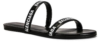 balenciaga round flat sandals
