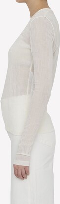 Jil Sander Sheer Long-Sleeved Top
