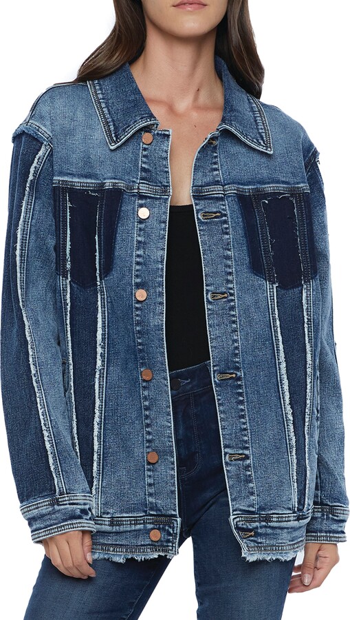 Wash Lab Denim Raw Hem Utility Denim Jacket ShopStyle