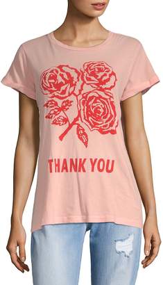 Wildfox Couture Women's Graphic Thank You Cotton Tee