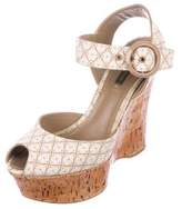 Thumbnail for your product : Louis Vuitton Peep-Toe Wedges