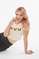Thumbnail for your product : Truly Madly Deeply Butterfly Cropped Tee