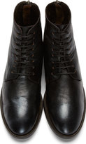 Thumbnail for your product : Marsèll Dark Blue Polarized Leather Lace-Up Ankle Boots