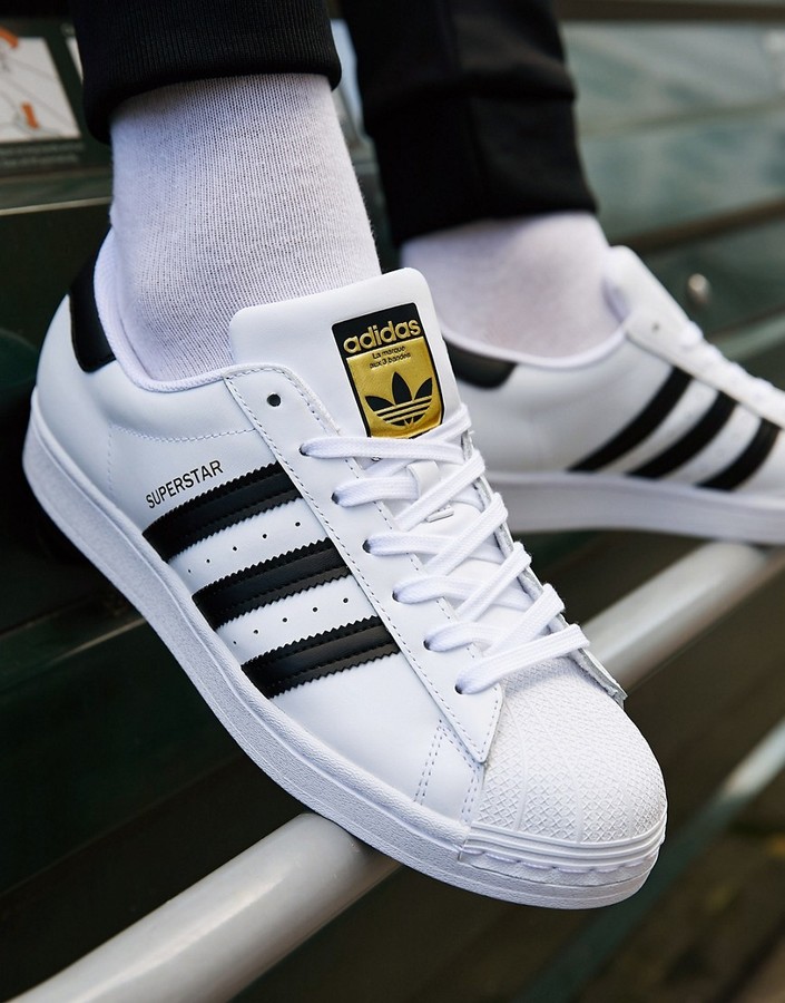 adidas Superstar sneakers in white - ShopStyle